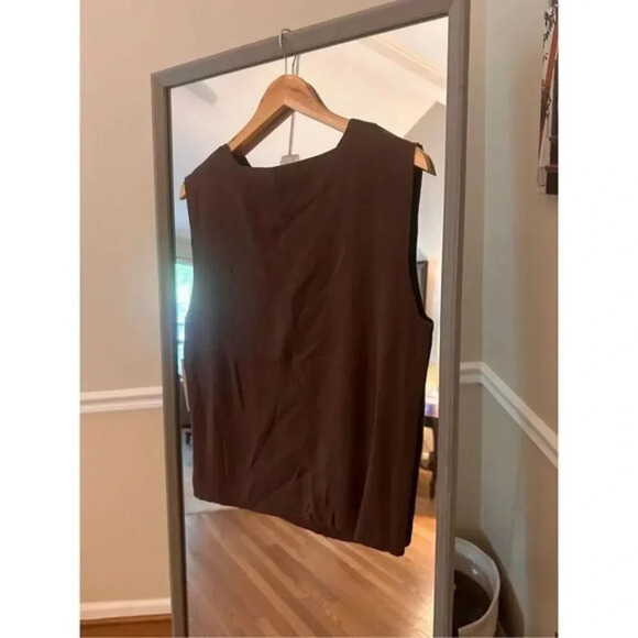 Coldwater Creek Decorative Sweater Shell Size XL Brown NWT‎ - Picture 5 of 6